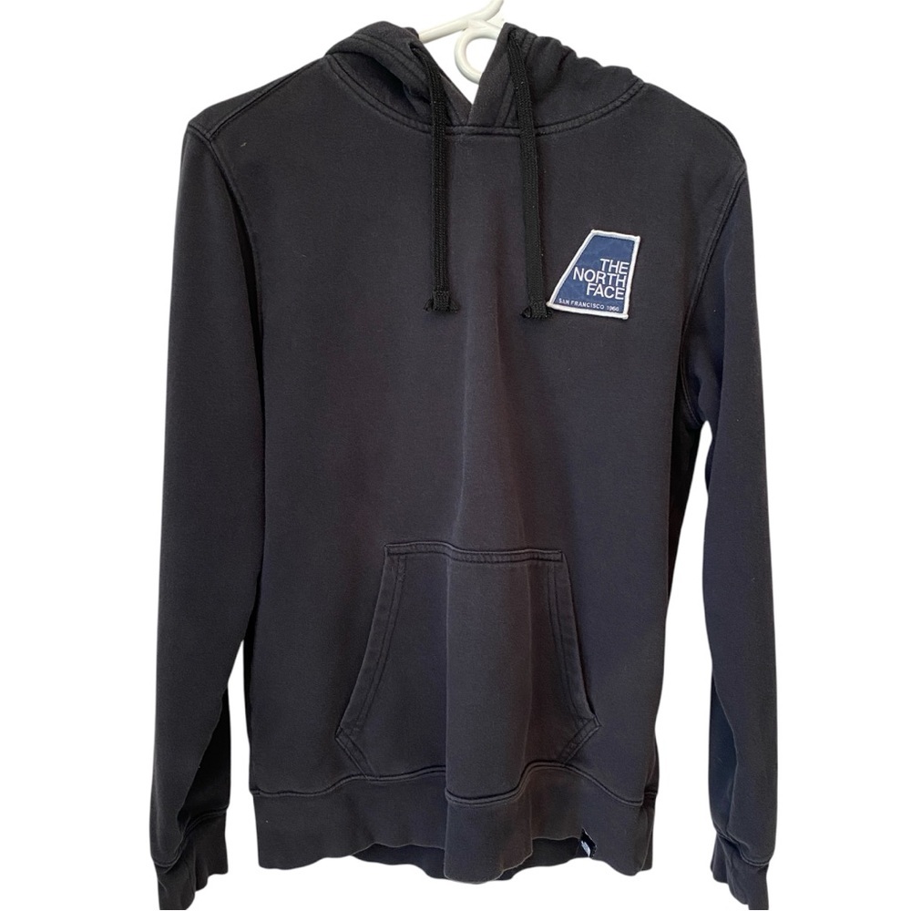 The North Face San Francisco 1966 Patch Black Pullover Hoodie Size Small